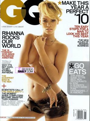 Rihanna Covers GQ Topless!
